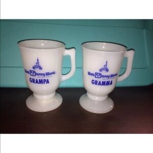 Vintage Disney world Grampa Gramma mugs
